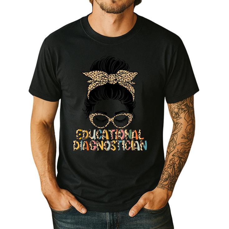 Cute Educational Diagnostician Teacher Appreciation Week Men Women Men's Casual T-Shirt