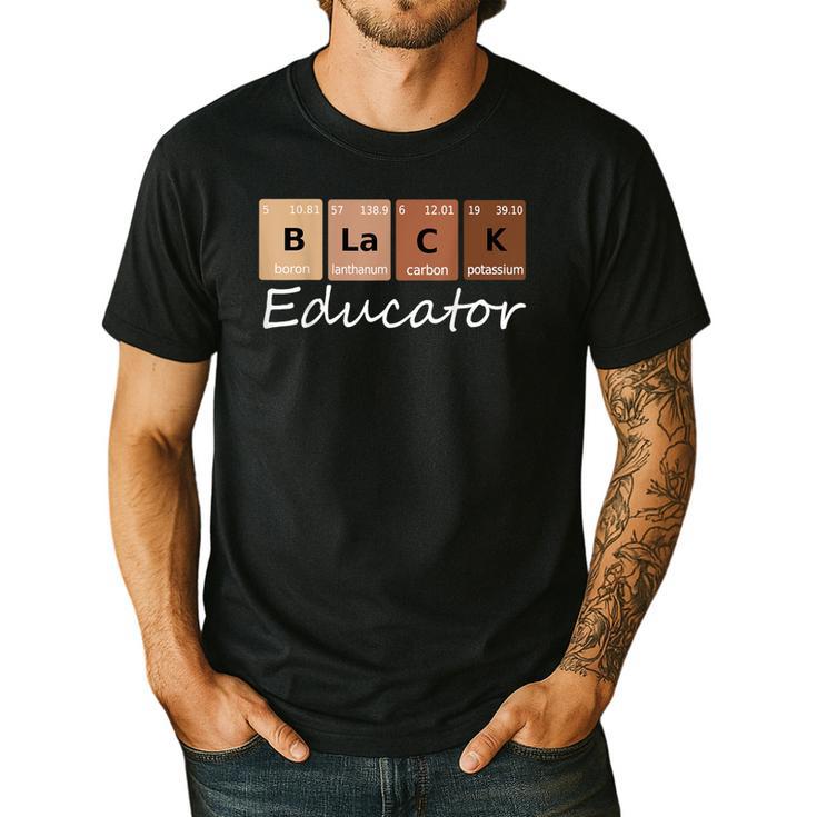 Educator Science Teacher Melanin Educator Science Men's Casual T-Shirt