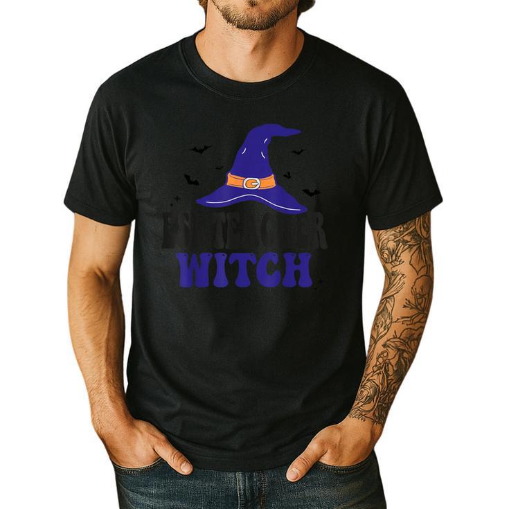 ESL Teacher Witch Halloween Matching Group Costume Men's Casual T-Shirt