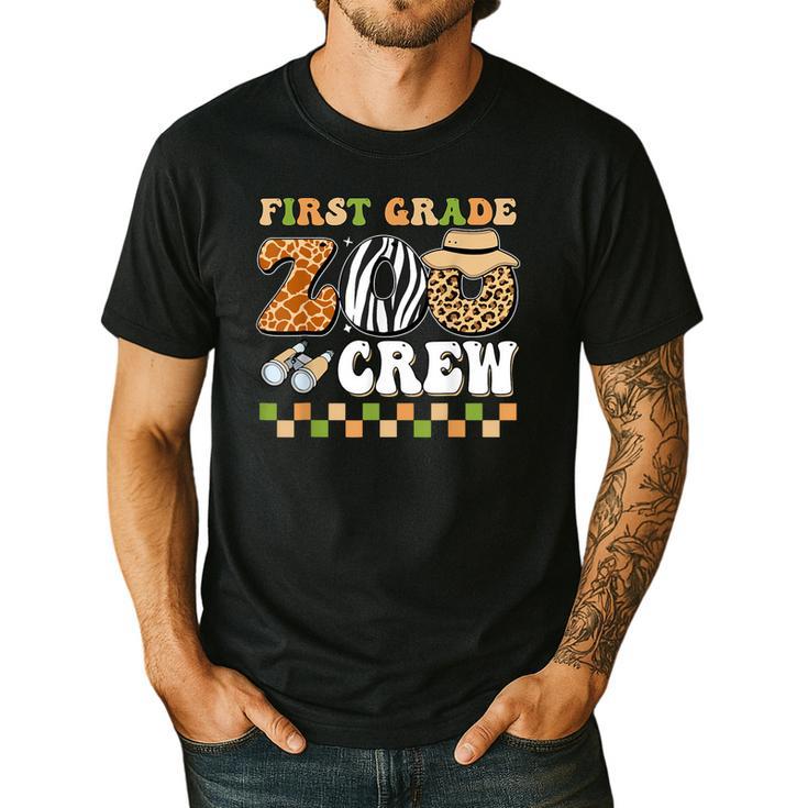 Field Zoo Trip Teacher First Grade Crew Back To School Men's Casual T-Shirt