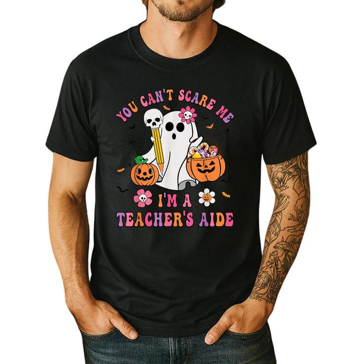 Halloween You Can't Scare Me I'm A School Teacher's Aide Men's Casual T-Shirt