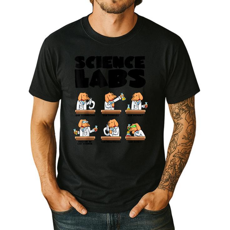 Labrador Retriever Science Labs Dog Lover Teacher Men's Casual T-Shirt