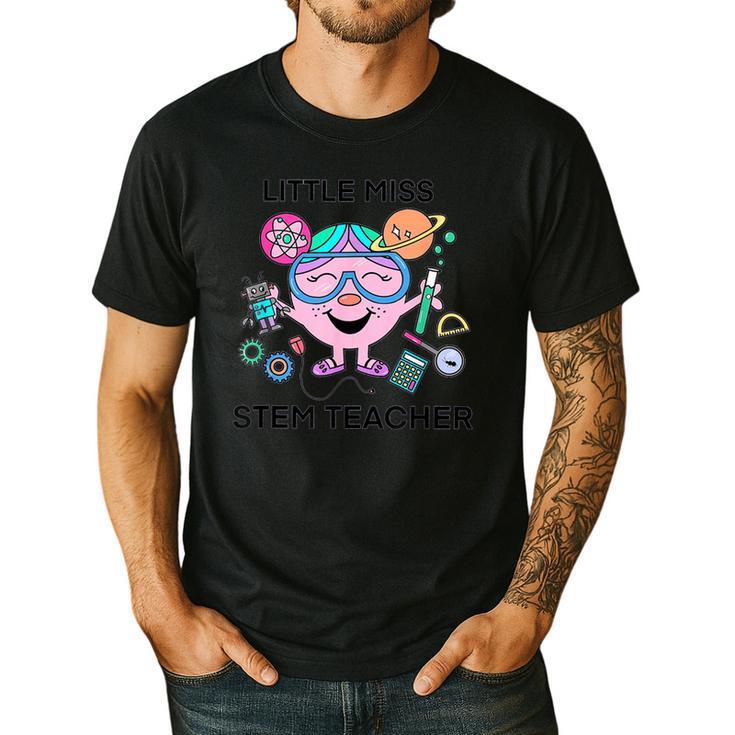 Little Miss Stem Teacher Men's Casual T-Shirt