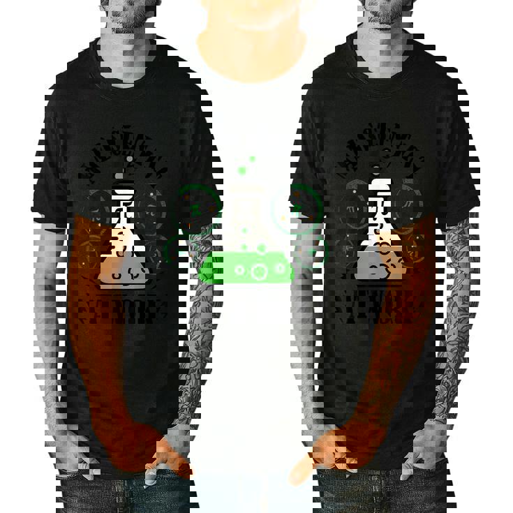 Mad Scientist Science Teacher Halloween Costume Teen Girls Men&#x27;s Casual T-Shirt