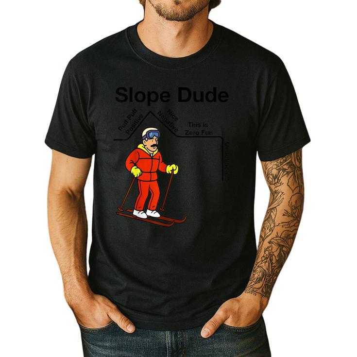 Nerdy Slope Dude Geometry Algebra Math Teacher Men's Casual T-Shirt
