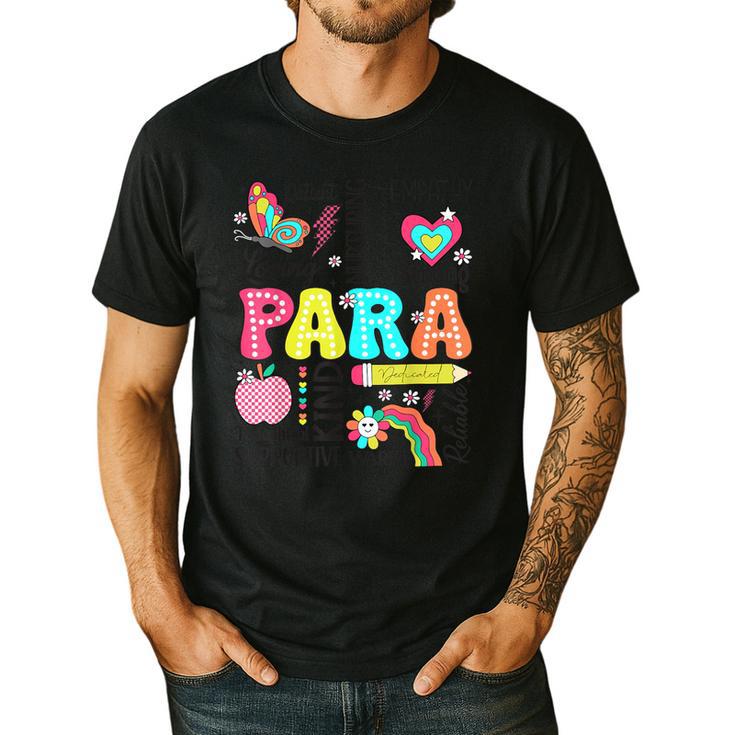 Para Paraprofessional Paraeducator Teacher Back To School Men's Casual T-Shirt