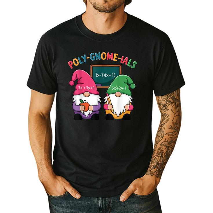 Poly-Gnome-Ials Algebra Teacher Calcul Teacher Men's Casual T-Shirt