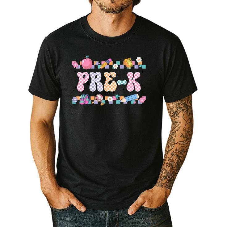 Pre-K Back To School Teachers Kids 1st Day Of School Men's Casual T-Shirt