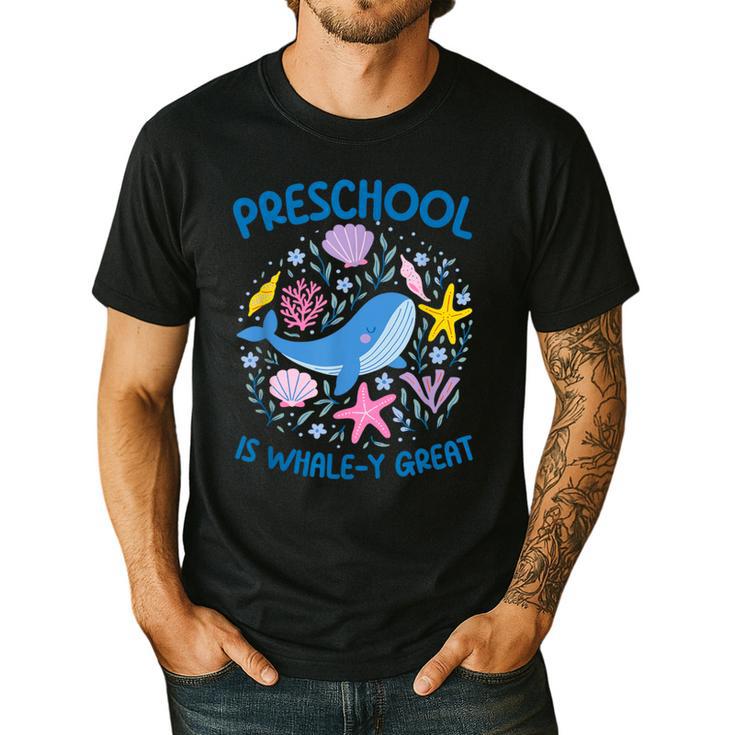 Preschool Is Whale-y Great Preschool Teacher Men's Casual T-Shirt