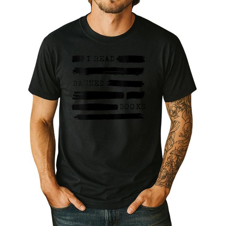 I Read Banned Books Banned Books Week Librarian Teacher Men's Casual T-Shirt