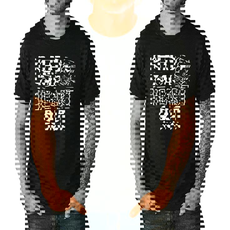 Read Your Heart Out Cute For Teacher Women Love Reading Book Men&#x27;s Casual T-Shirt