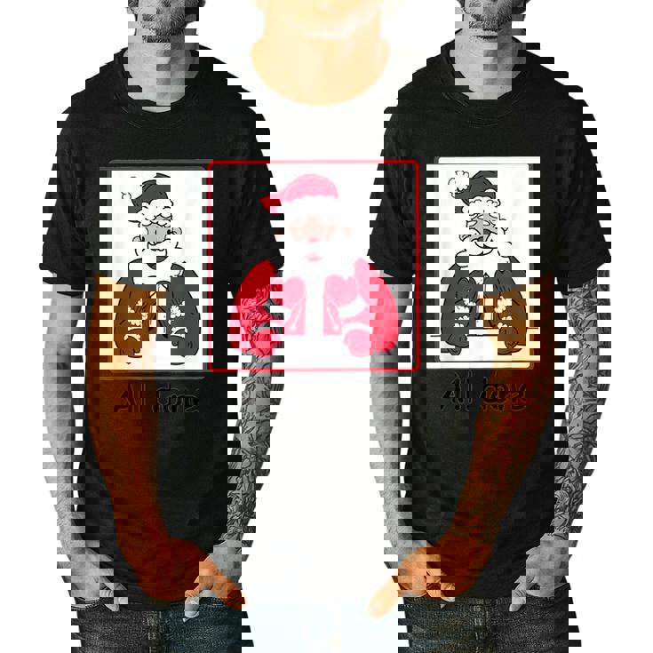 Retro All Done Christmas Special Ed Teacher Team Santa Women Men&#x27;s Casual T-Shirt