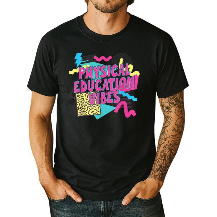 Retro Physical Education Vibes Gym Teacher Phys Ed Teacher Men's Casual T-Shirt