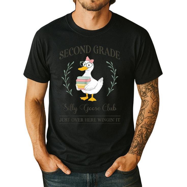 Second Grade Silly Goose Club For Teacher Or Student Men's Casual T-Shirt
