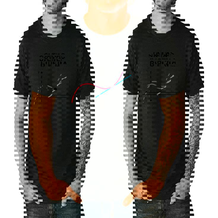 Sometimes I Go Off On a Tangent Math Teacher T Shirts Men Women Girls Kids Men&#x27;s Casual T-Shirt