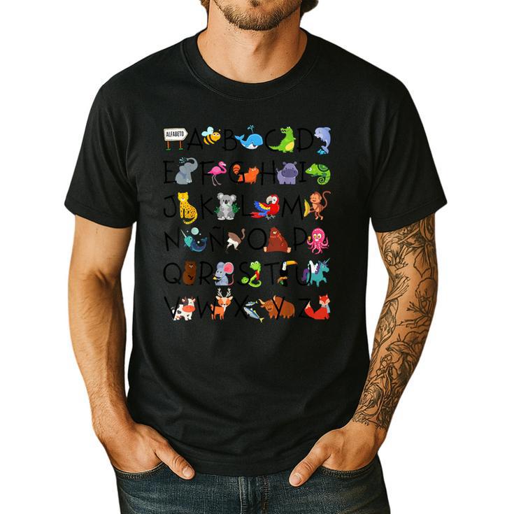 SPANISH ALPHABET MAESTRA SPANISH TEACHER Men's Casual T-Shirt