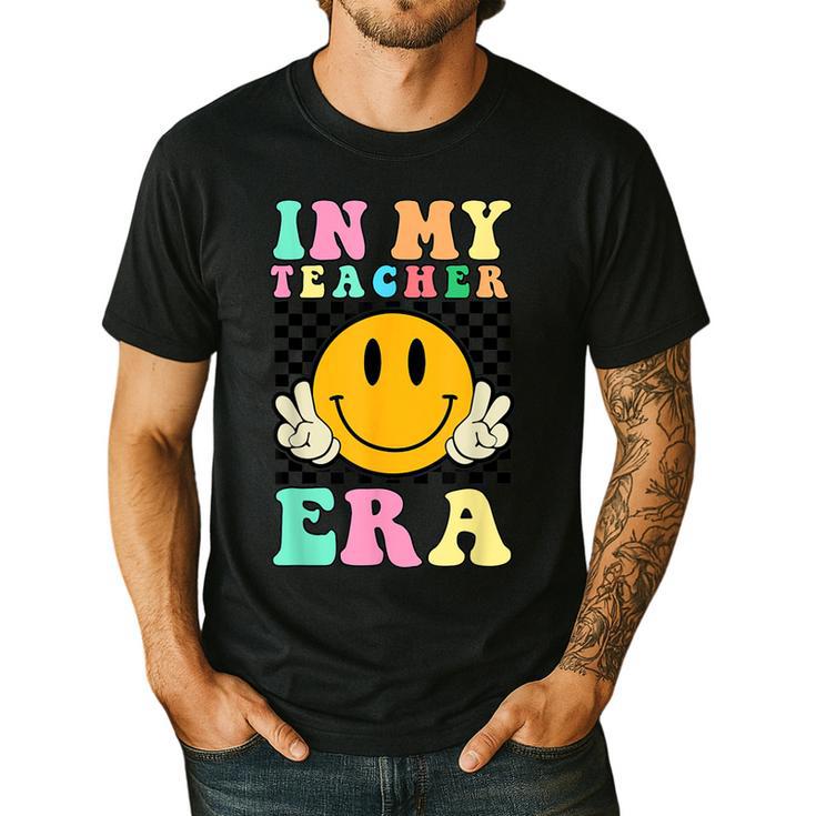 In My Teacher Era Retro Back To School Teacher Student Men's Casual T-Shirt
