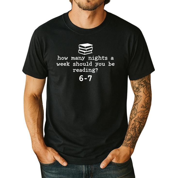 Teacher Haunted By 6-7 Halloween 6 7 Reading Book 67 Premium Tri-Blend Men's Casual T-Shirt