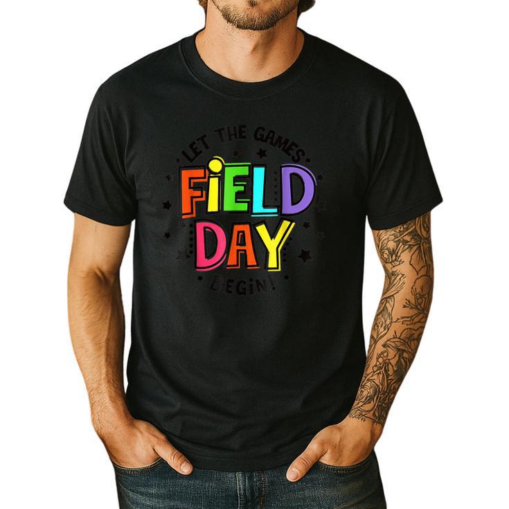 Teacher Student Field Day Let The Games Begin Field Day Men's Casual T-Shirt
