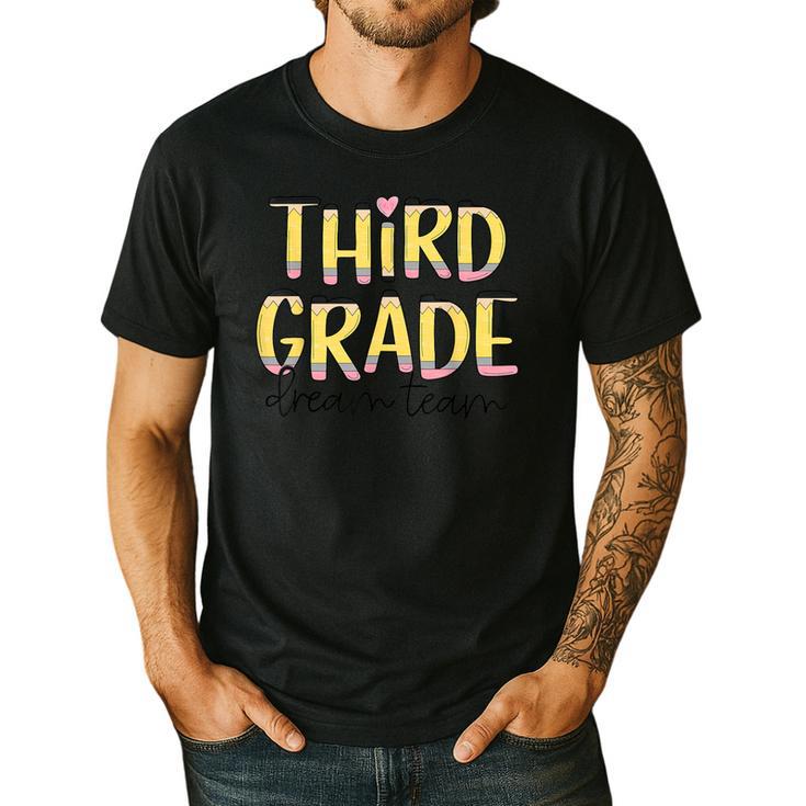 Third Grade Dream Team 3rd Grade Teacher Back To School Kids Men's Casual T-Shirt
