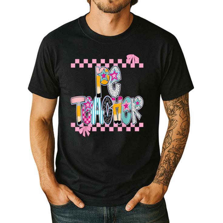 Women PE Teacher Back To School Physical Education Teacher Men's Casual T-Shirt