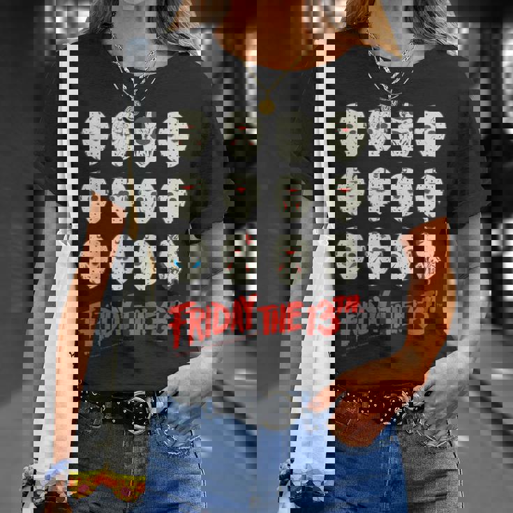 13日の金曜日 ハロウィン デザインマスク Tシャツ 彼女への贈り物