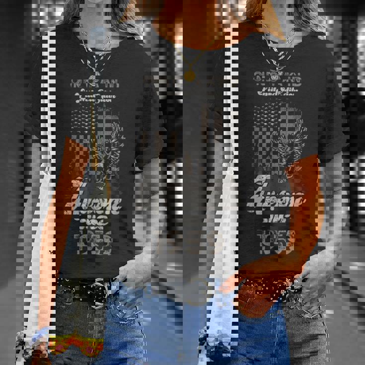 1959年、アメリカ国旗、イーグル、67歳の誕生日、愛国的 Tシャツ 彼女への贈り物