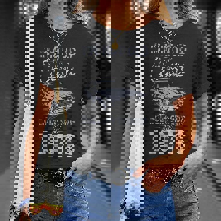 1976年生まれ マッスルカー生誕50周年 Tシャツ 彼女への贈り物