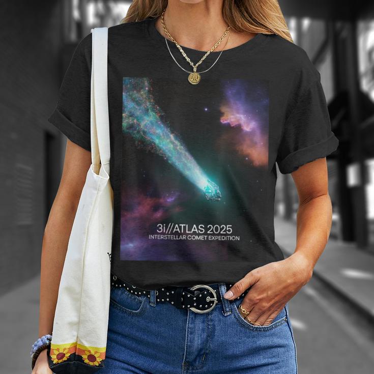3IAtlas 2025 Astronomía Cósmica Espacial Cometa Interestelar Camiseta unisex Regalos para ella