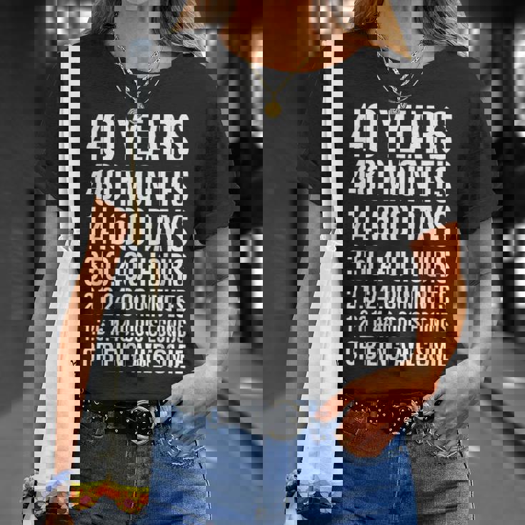 40歳の誕生日プレゼント 40歳用 Tシャツ 彼女への贈り物