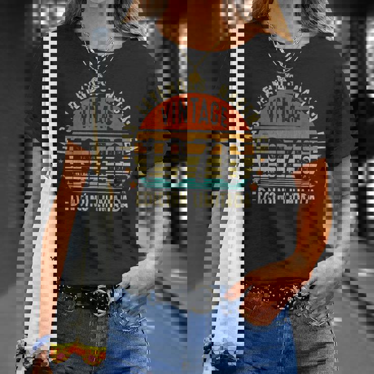 49 Años Cumpleaños Hombre Regalointage 1976 Camiseta unisex Regalos para ella