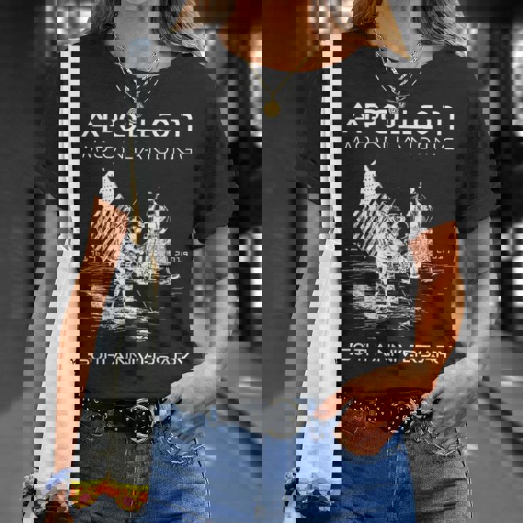 50周年記念 アポロ11号 月面着陸宇宙 ファーストステップ Tシャツ 彼女への贈り物