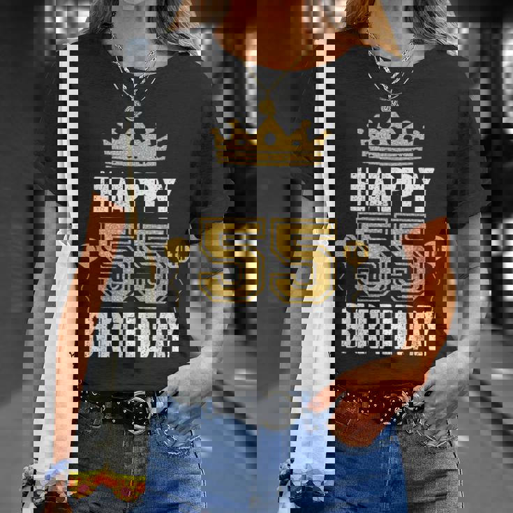 55歳の男性と女性のためのhappy 5Th Birthdayアイデア Tシャツ 彼女への贈り物