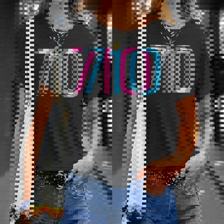 710 オイルダビング420 トリッピーグリッチ Tシャツ 彼女への贈り物