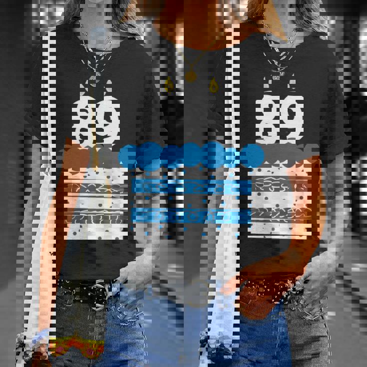 89 歳の誕生日番号 89 89 歳の誕生日番号 長袖tシャツ Tシャツ 彼女への贈り物