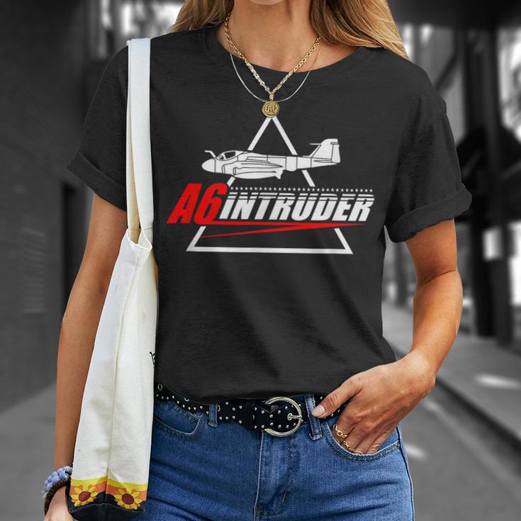 A-6 Intruder De Bombardero Azul Marino Camiseta unisex Regalos para ella