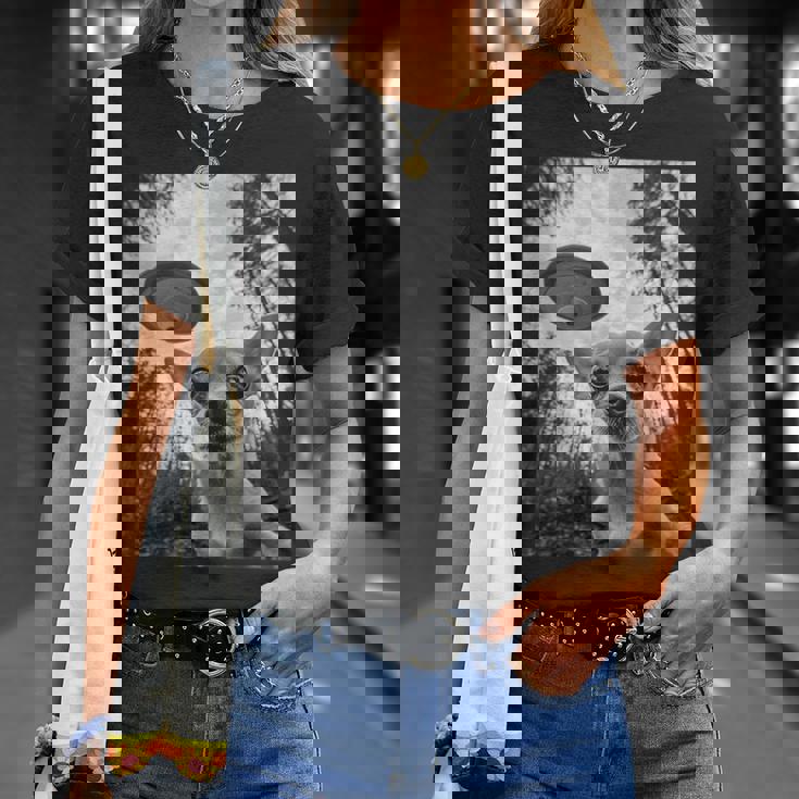 Alien Ufo Meme Chihuahua エイリアン Ufo ミーム チワワ Tシャツ 彼女への贈り物