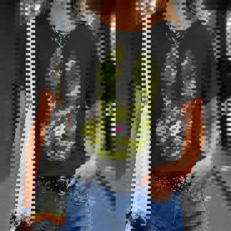 Badうさぎ星人 グリーン迷彩 Tシャツ 彼女への贈り物