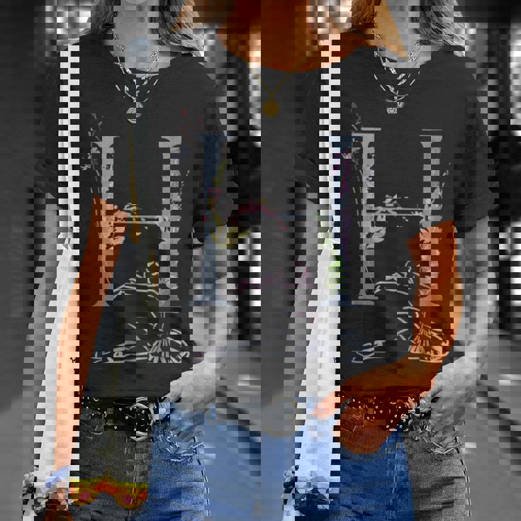 Balla バレリーナ イニシャル 名前 H、ダンス、モノグラム、バレエ Tシャツ 彼女への贈り物