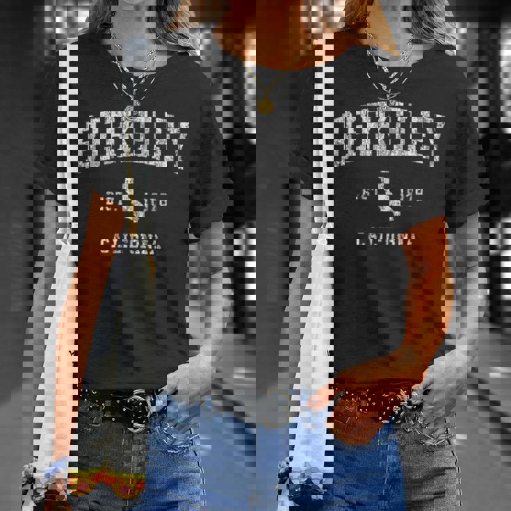 Berkeley California Ca ヴィンテージ アスレチック スポーツデザイン Tシャツ 彼女への贈り物