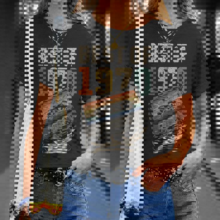 Best Of 1970 カセットテープ 56年 音楽 レトロ 誕生日 Tシャツ 彼女への贈り物