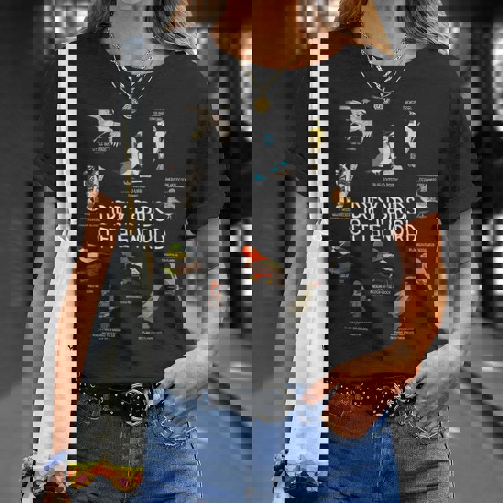 Bird Watching Dirty Birds Of The World Birding T-Shirt Gifts for Her