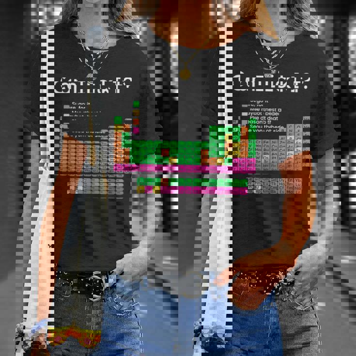 Can I Lick It 周期表 Tシャツ 彼女への贈り物