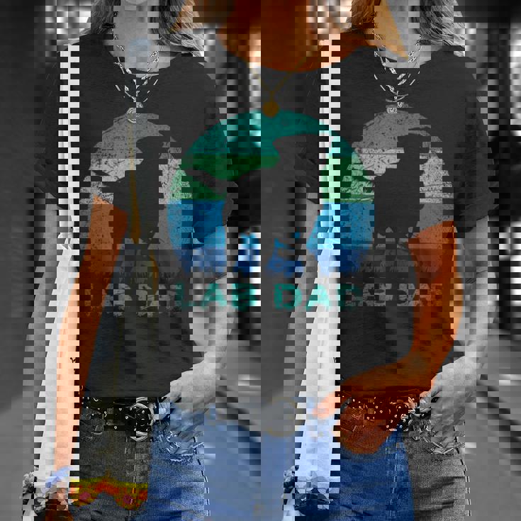 Cane Da Compagnia Regalo Per Papà Animale Carino Labrador Maglietta Regalos para ella