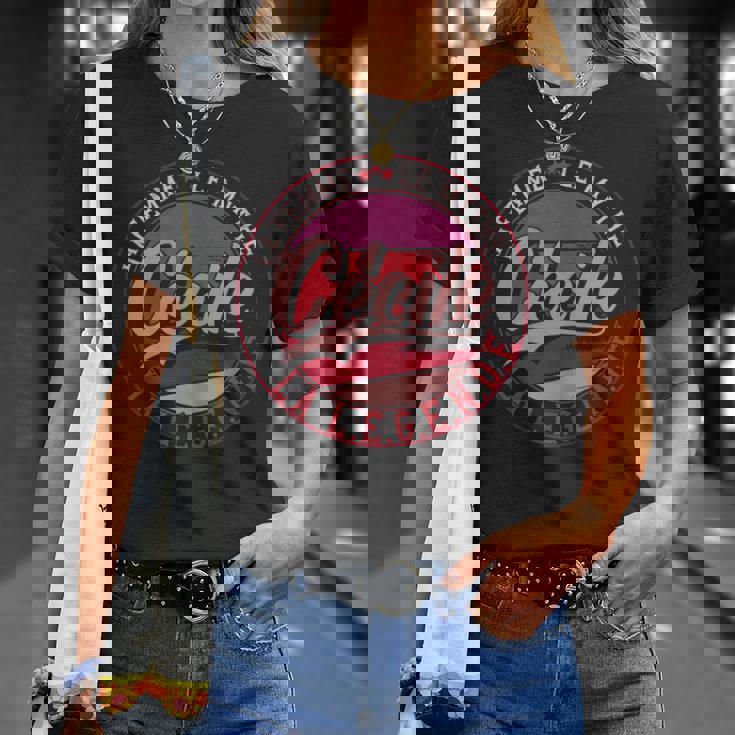 Cécile La Le Mythe La Légende Cecile T-Shirt Cadeaux pour elle