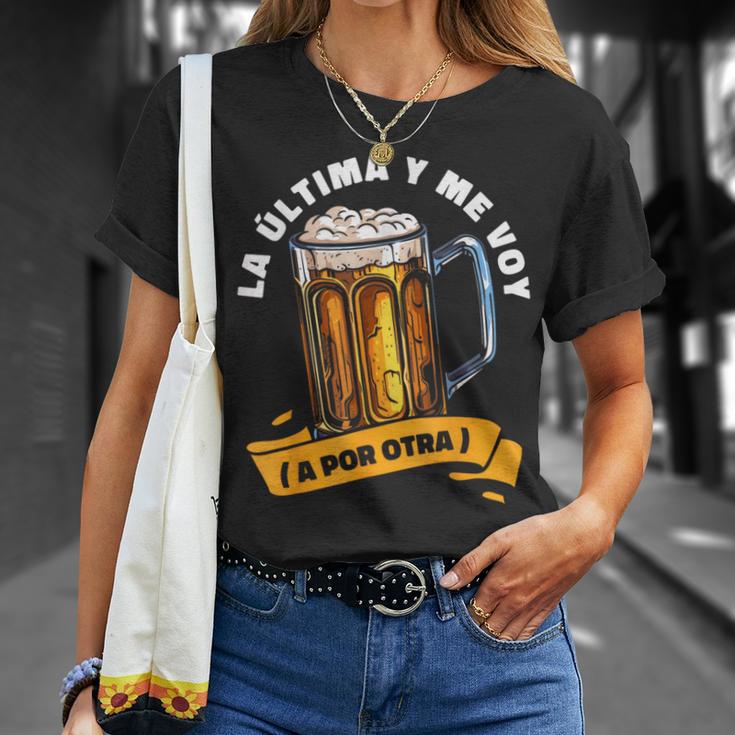 Cerveza Cervecero Cervecería Alcohol La Ultima Y Meoy Camiseta unisex Regalos para ella