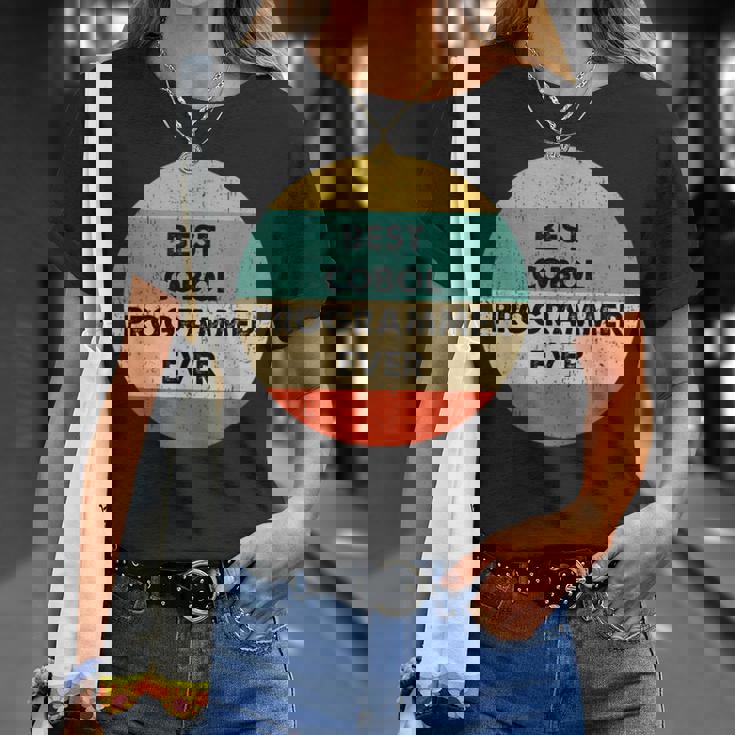 Cobol プログラマーシャツ 史上最高のコボルプログラマー Tシャツ 彼女への贈り物