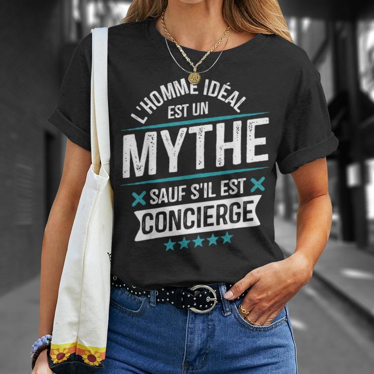 Concierge Cadeau Départ Métier Drôle T-Shirt Cadeaux pour elle