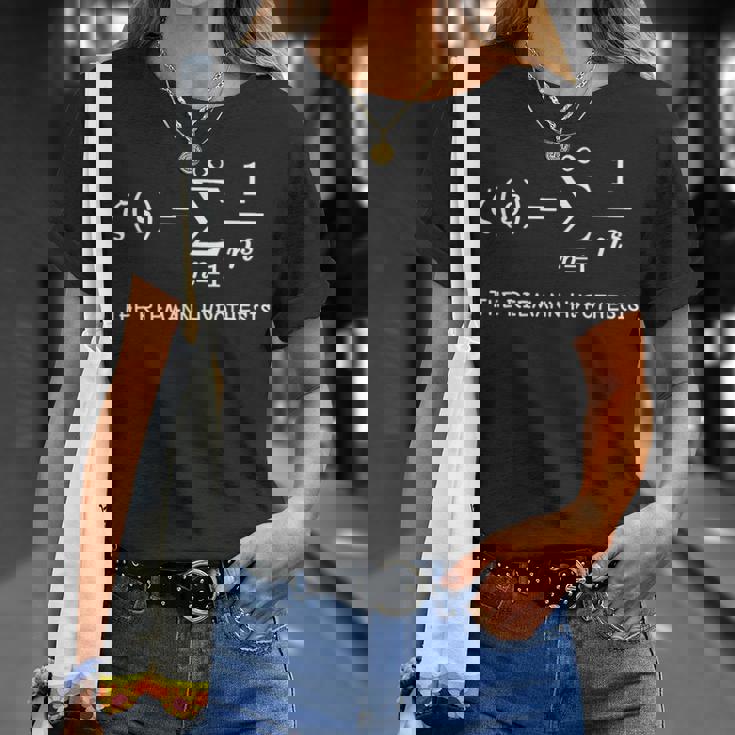 Cool The Riemann Hipótesis Divertida Maestro De Matemáticas Pregunta Dura Camiseta unisex Regalos para ella