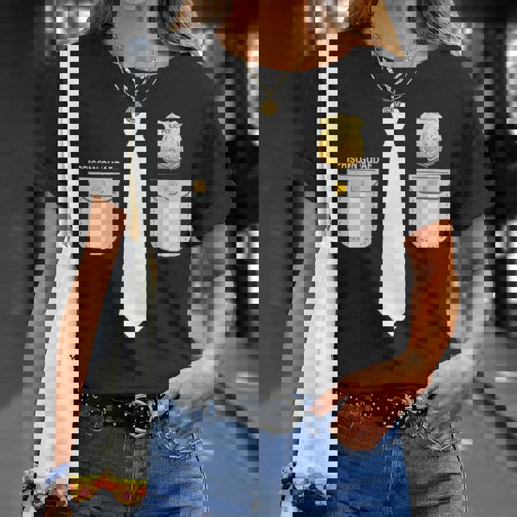 Costume De Gardien De Prison Américain T-Shirt Cadeaux pour elle